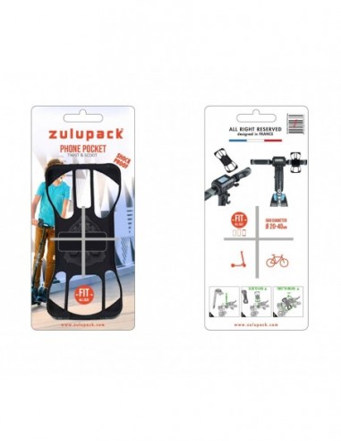 zulu pack phone holder bike/scooter